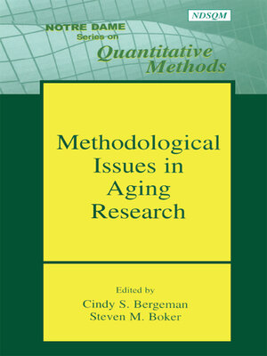 cover image of Methodological Issues in Aging Research